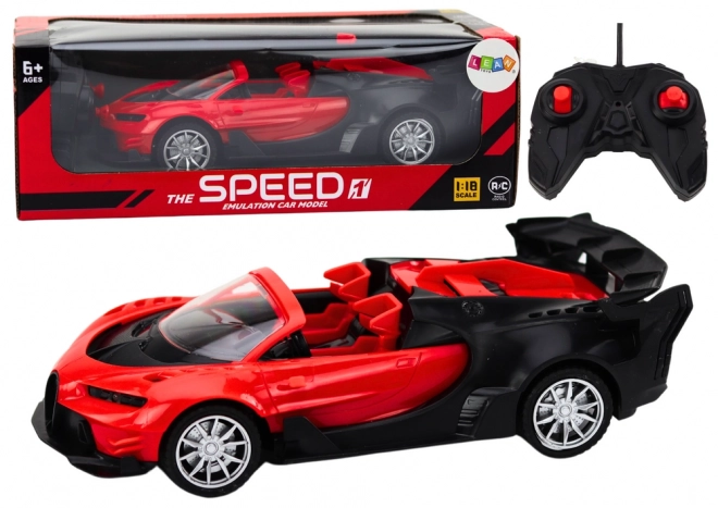 Sportski automobil na daljinsko upravljanje 1:18 Crveni