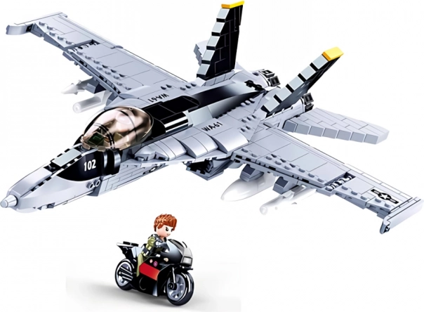 Sluban ModelBricks lovac F/A‑18 Super Bumblebee građevni set