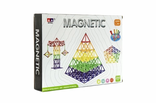 Magnetička građevinska igračka Witka 200 kom