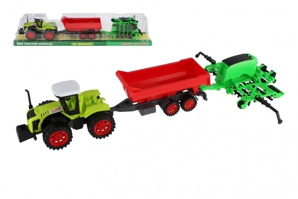Traktor s prikolicom i vratima