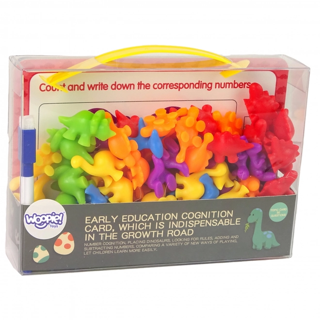 WOOPIE Edukativni Set Učenje Brojanja Montessori Dino Puzzle 95 kom