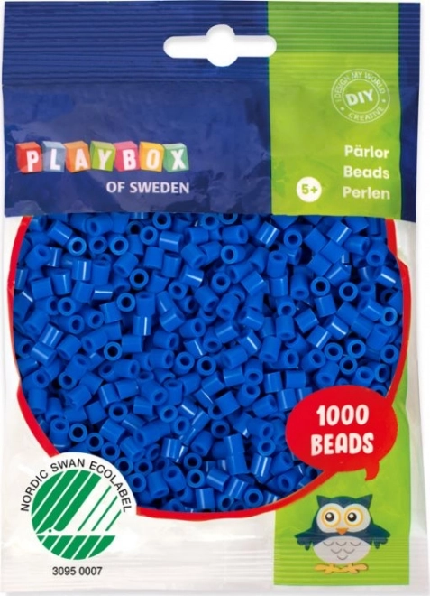 PLAYBOX Pegle perle - tamnoplave 1000 kom