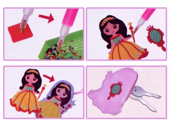 Kreativni set s dijamantnim naljepnicama Princeza