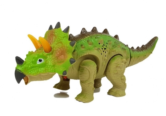 Dinosaurus na baterije Triceratops zeleni