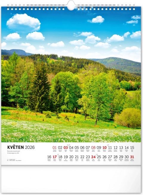 Zidni kalendar Šumava 2026