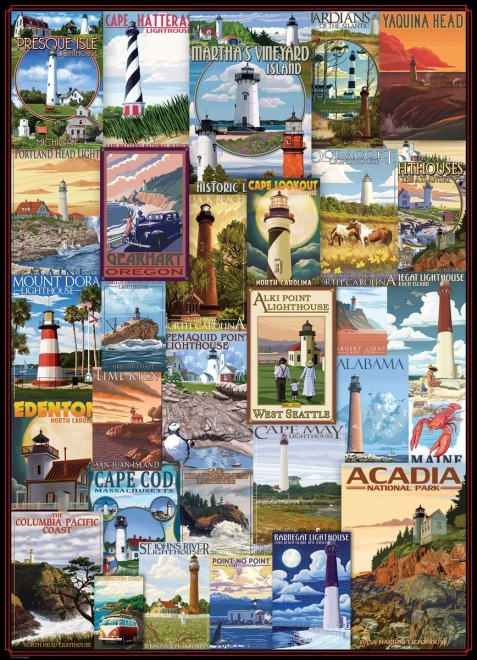 Slagalica Eurographics stari plakati svjetionika 1000 dijelova