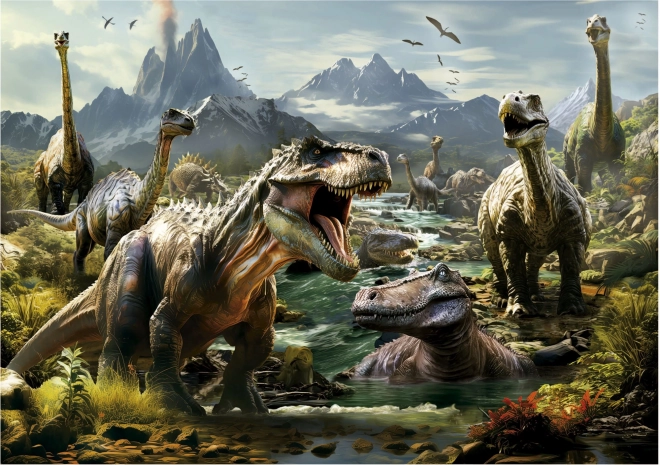 Educa Puzzle Bijesni Dinosauri 1000 Dijelova