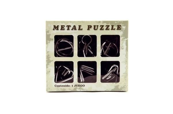 Metalne zagonetke 6 kom u kutiji 14x12cm