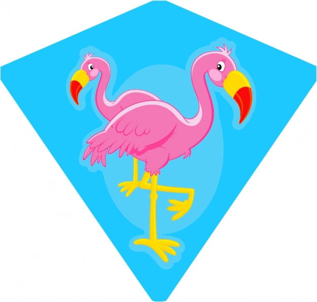 Leteći zmaj flamingo 68 x 73 cm - češka ambalaža
