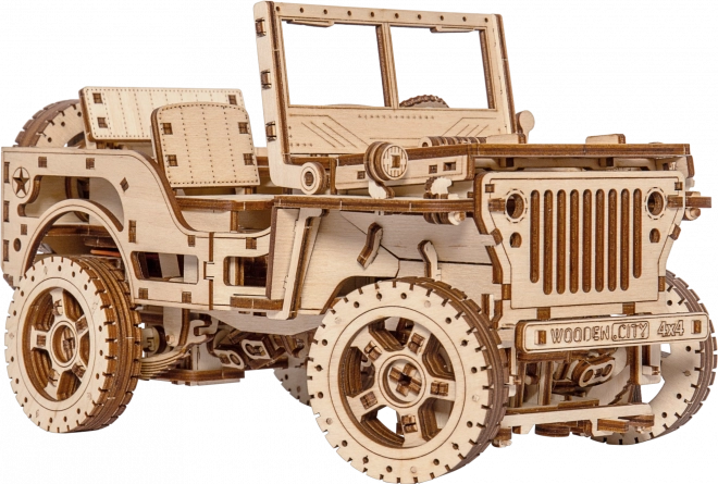 Drveni model džipa 4x4 - 570 dijelova