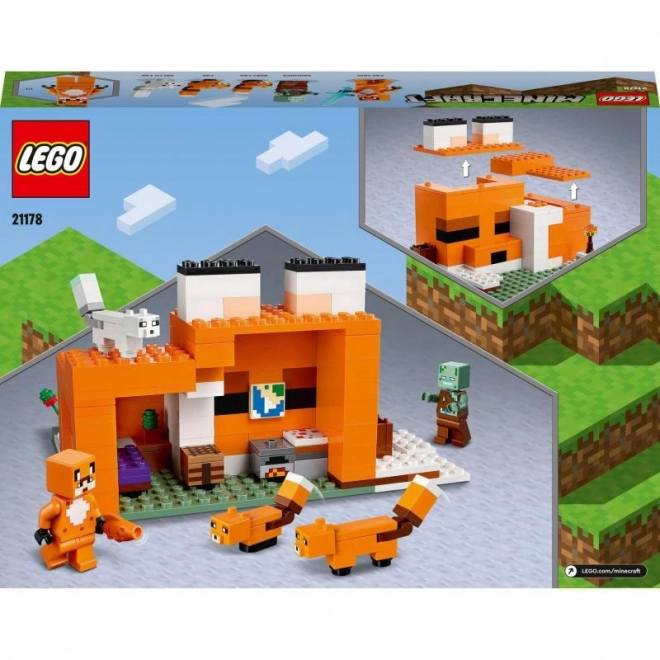 LEGO Minecraft 21178 Lisčji dom