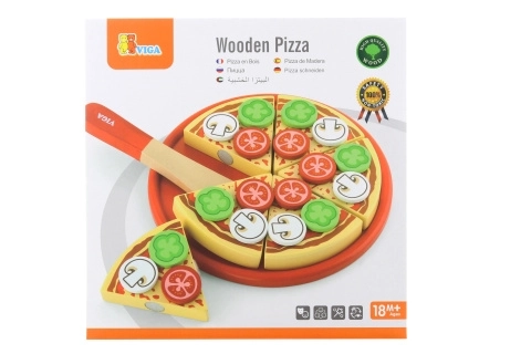Drvena pizza - rezanje