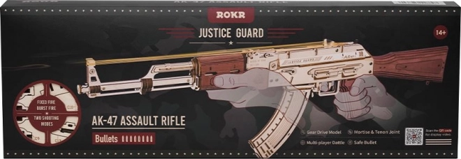 RoboTime 3D Drvene mehaničke slagalice Napadačka puška AK-47