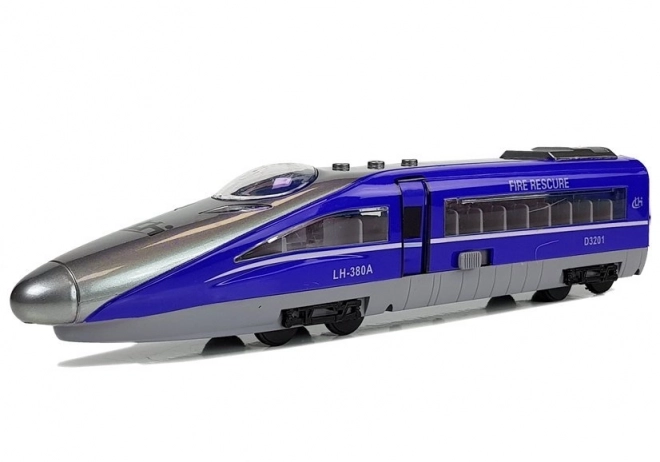 Vlak Pendolino s napinjačem plavi sa zvukom i svjetlom