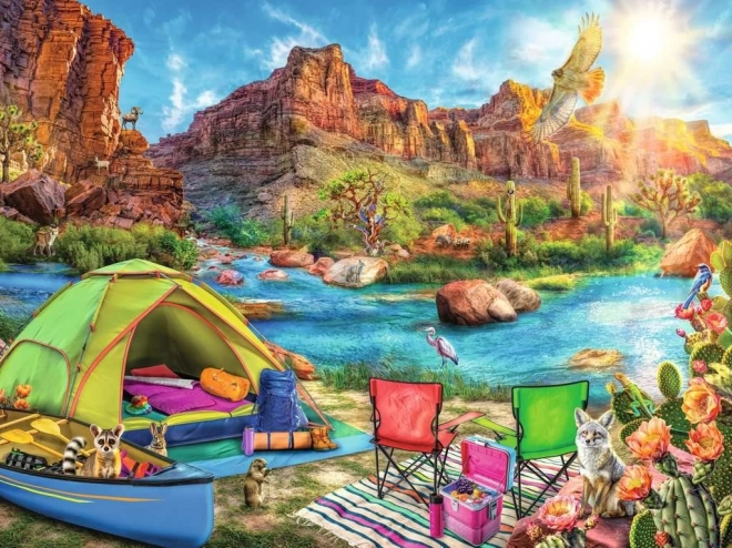 Puzzle RAVENSBURGER Kampiranje u kanjonu 1500 dijelova