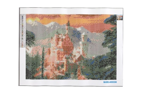 Komplet za dijamantno slikanje - Neuschwanstein zimi