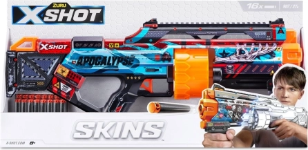 X-Shot Skins Last Stand pjenasti blaster (16 strelica)