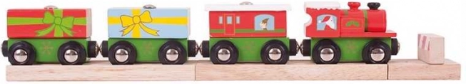 Bigjigs Rail božićni vlakić s tračnicama