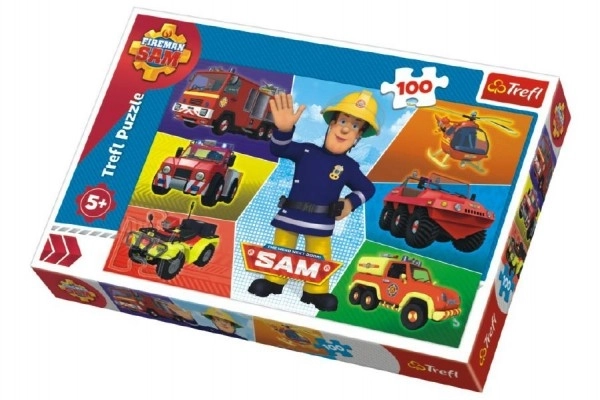 Puzzle Vatrogasac Sam 100 komada 41x27,5cm u kutiji 29x19x4cm