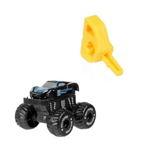 Auto terensko mini sa starterom plast 4cm u plastičnom jajetu 5x10cm 12ks u kutiji