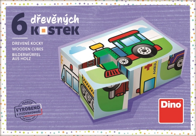 Slagalice s kockama - Promet, 6 kockica