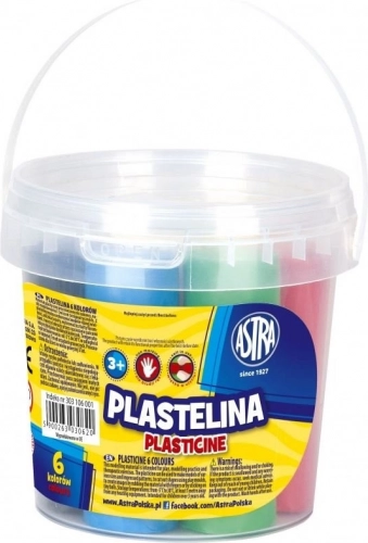 Plastelin ASTRA – set od 6 boja u kantići