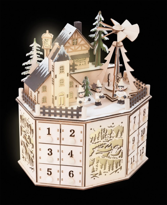 Adventski kalendar s božićnom piramidom Small Foot