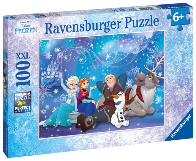 Puzzle Ravensburger Snježno kraljevstvo - Snježna magija 100 dijelova