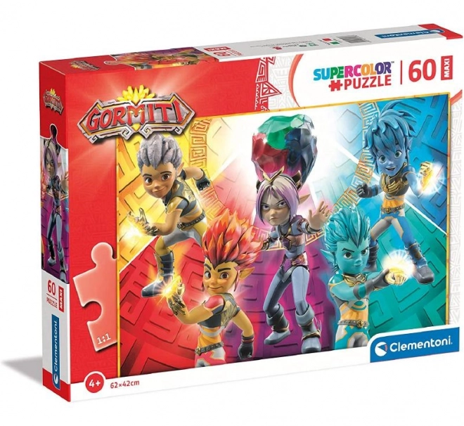 CLEMENTONI Puzzle Gormiti: Poslanici s Aoki MAXI 60 dijelova