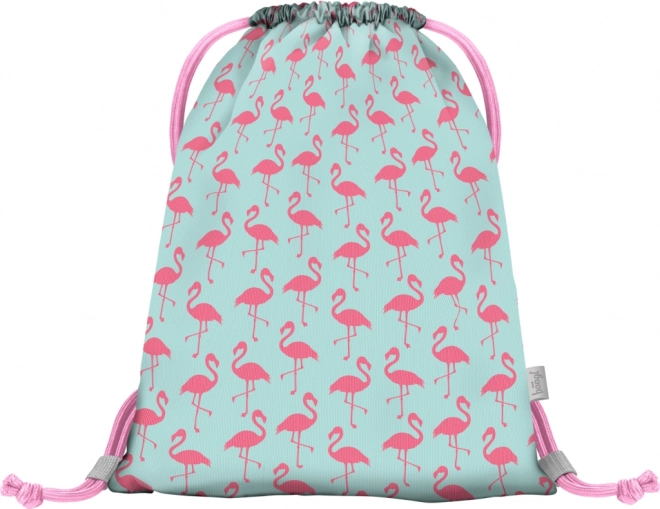 BAAGL SET 3 Zippy Flamingo: školska torba, pernica, vrećica