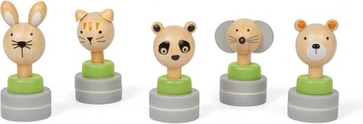 Drvena žigovi sa životinjama Bigjigs Toys