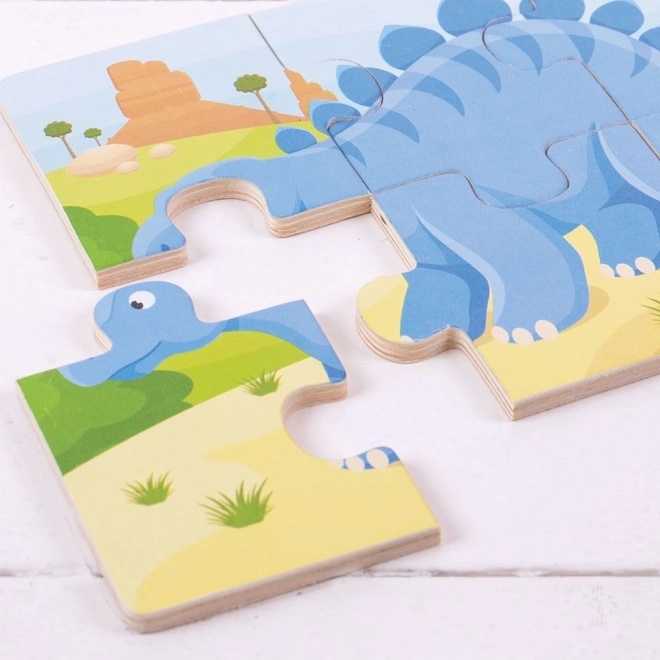 Bigjigs Toys Puzzle 3u1 dinosauri