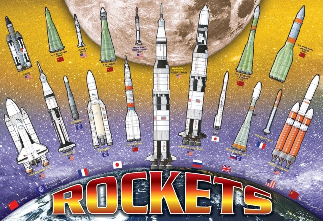 EUROGRAPHICS Puzzle Međunarodne svemirske rakete 100 dijelova