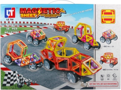 Magnetička građevna slagalica za djecu - 58 dijelova