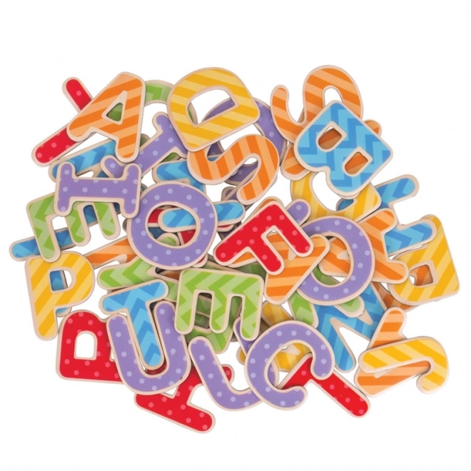 Bigjigs Toys Magnetična šarena abeceda (velika slova)