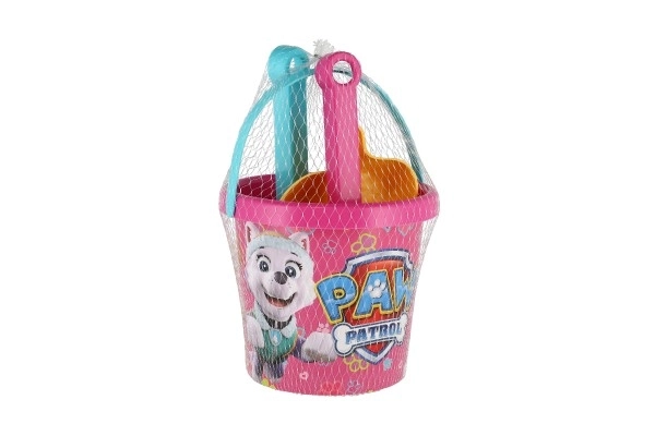 Set za pijesak 5 kom plast Paw Patrol/Psići u ophodnji roza u mreži 12x22x12cm 12m+ Wader