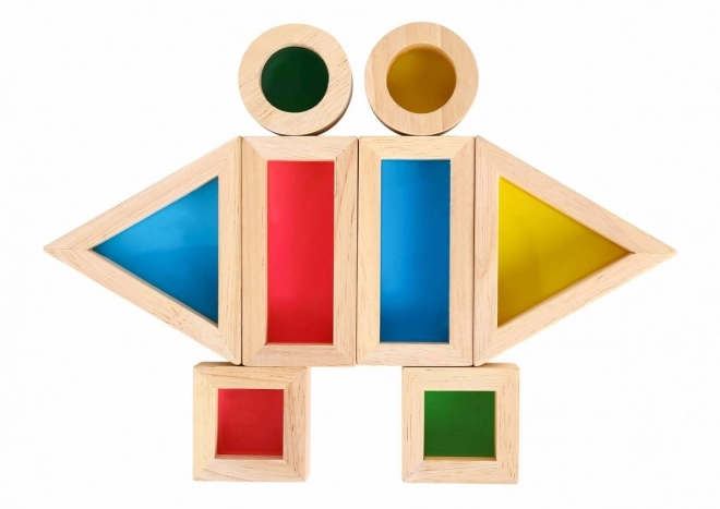 Drvene šarene zrcalne kocke TOOKY TOY