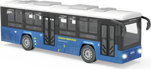 Plavi autobus sa svjetlosnim i zvučnim efektima