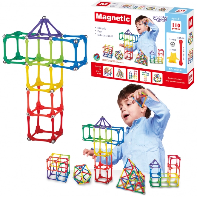 Woopie Magnetička Građevnica za Djecu 110 elemenata
