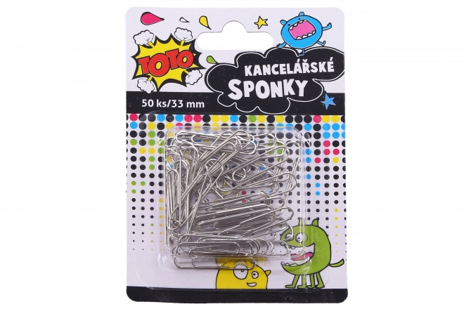 Uredske spajalice 33 mm, 50 kom