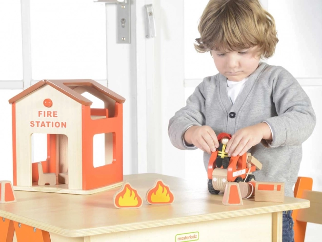 Drvena mini vatrogasna postaja Masterkidz