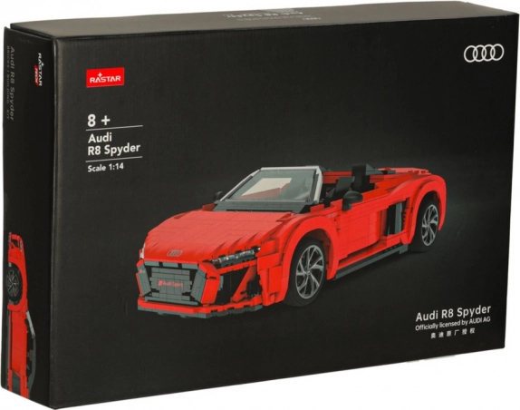 Konstrukcijska građevna igračka Auto RC 1:14 Audi R8 Spyder 1440 dijelova