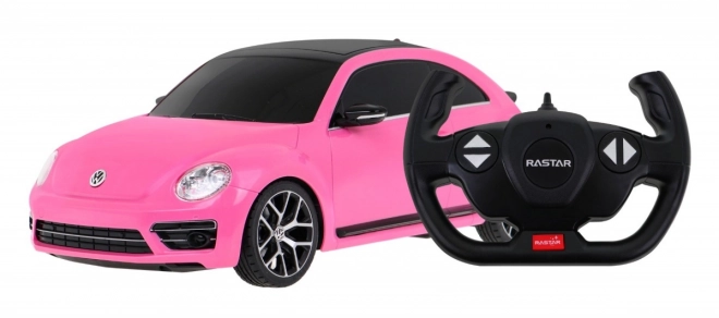 Auto na daljinsko upravljanje R/C Volkswagen Beetle Rastar 1:14 ružičaste boje