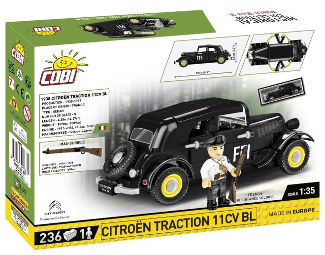 COBI 2266 1938 Citroën Tažna 11CV, 1:35, 236 k, 1 f