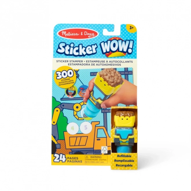 Sticker WOW! Set naljepnica s pečatom Bager