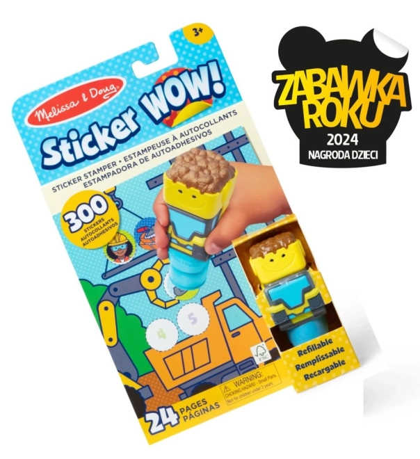 Sticker WOW! Set naljepnica s pečatom Bager