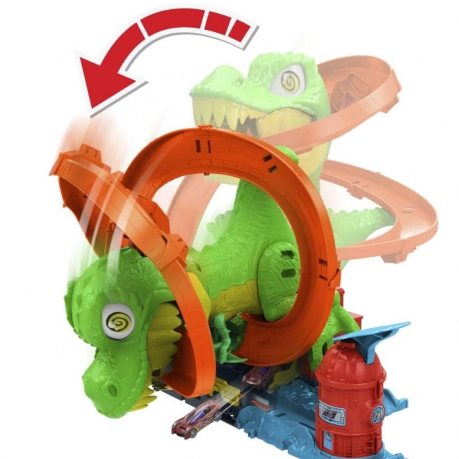 T-rex napada vatrogasnu stanicu iz Hot Wheels grada
