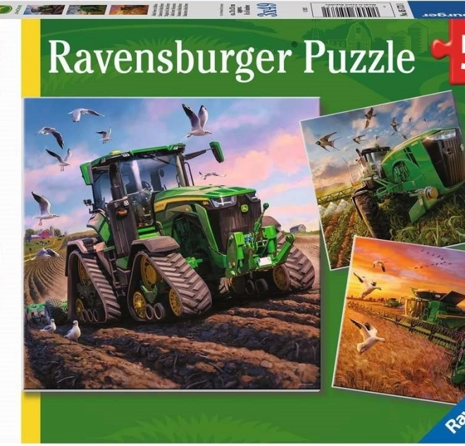 Puzzle RAVENSBURGER John Deere u akciji 3×49 dijelova