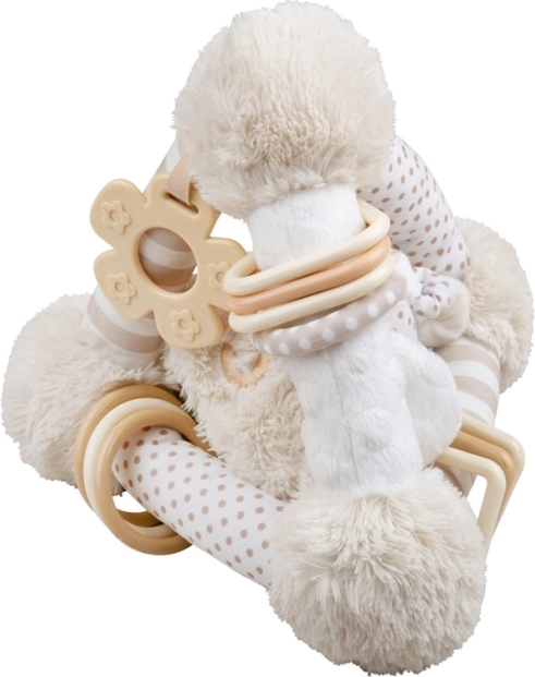 Bigjigs Baby pospani psić – zvečka piramida