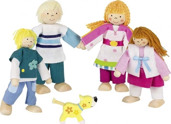 GOKI obitelj lutaka s psićem – set 5 kom